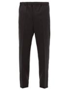 Matchesfashion.com Jil Sander - Elasticated-waist Wool Relaxed-leg Trousers - Mens - Black