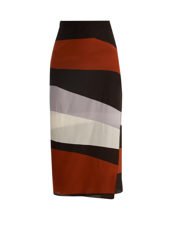 Haight Chic Contrast-colour Silk Sarong