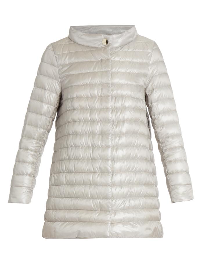 Herno Funnel-neck Quilted Down Coat