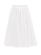 Matchesfashion.com Emilia Wickstead - Lily Gathered Cotton-poplin Skirt - Womens - White