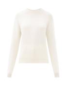 Matchesfashion.com Johnstons Of Elgin - Odina Ribbed Cashmere Sweater - Womens - Ivory