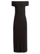 Elizabeth And James Marbella Off-the-shoulder Wool-blend Dress