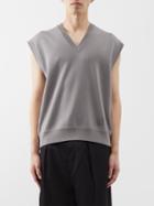Wooyoungmi - V-neck Wool Sweater Vest - Mens - Grey