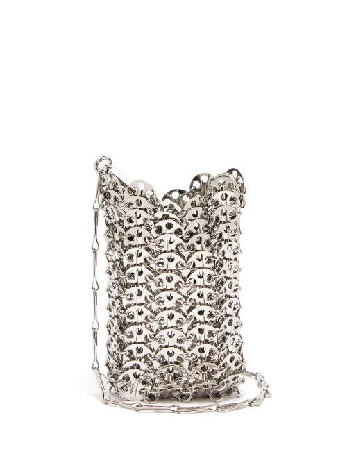 Matchesfashion.com Paco Rabanne - Iconic Mini 1969 Chain Cross-body Bag - Womens - Silver