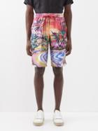 Dolce & Gabbana - Hawaii-print Silk-twill Shorts - Mens - Multi
