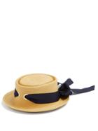 Federica Moretti Bow-embellished Straw Hat