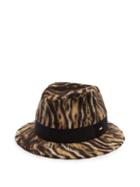 Matchesfashion.com Saint Laurent - Leopard-print Felt Trilby Hat - Womens - Leopard