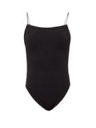 Matchesfashion.com Totme - Shirred Recycled-fibre Swimsuit - Womens - Black