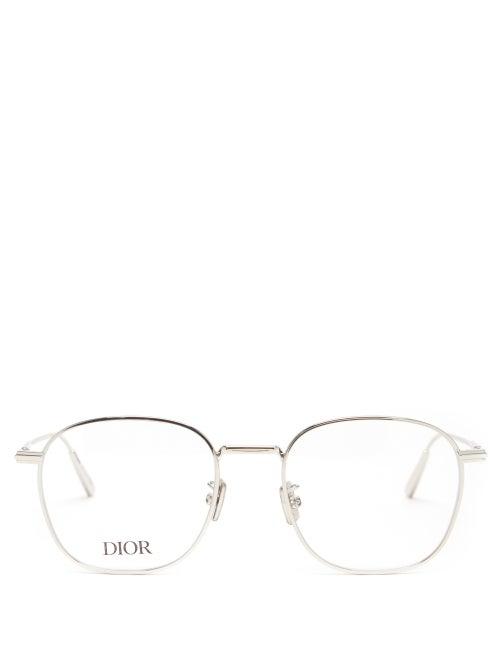 Matchesfashion.com Dior - Diorblacksuit Round Metal Glasses - Mens - Silver