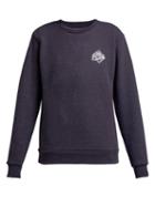 Matchesfashion.com A.p.c. - Ryan Crew Neck Cotton Blend Sweatshirt - Womens - Navy
