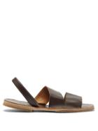 Mens Shoes Hereu - Aloc Leather Sandals - Mens - Dark Brown