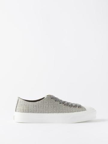 Givenchy - City 4g-jacquard Canvas Trainers - Mens - Grey