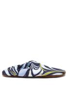 Emilio Pucci - Swirl-print Slippers - Womens - Multi