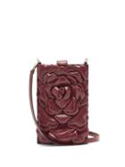 Matchesfashion.com Valentino Garavani - Atelier Mini Petal-effect Leather Shoulder Bag - Womens - Red