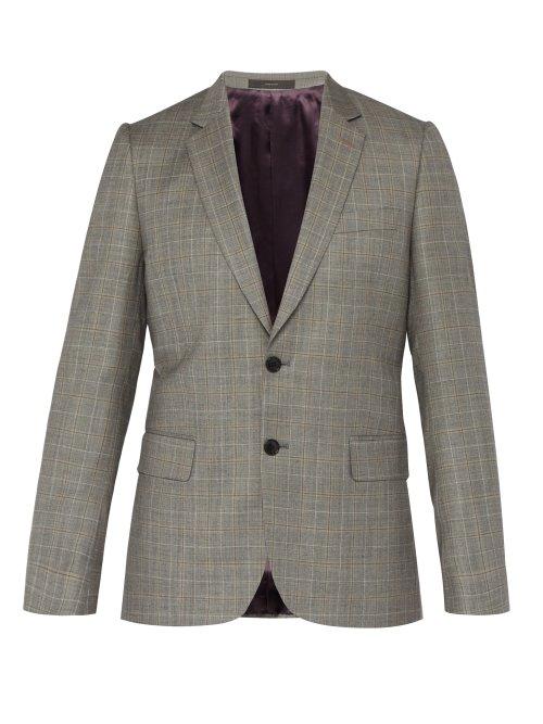 Matchesfashion.com Paul Smith - Price Of Wales Checked Wool Blazer - Mens - Grey Multi