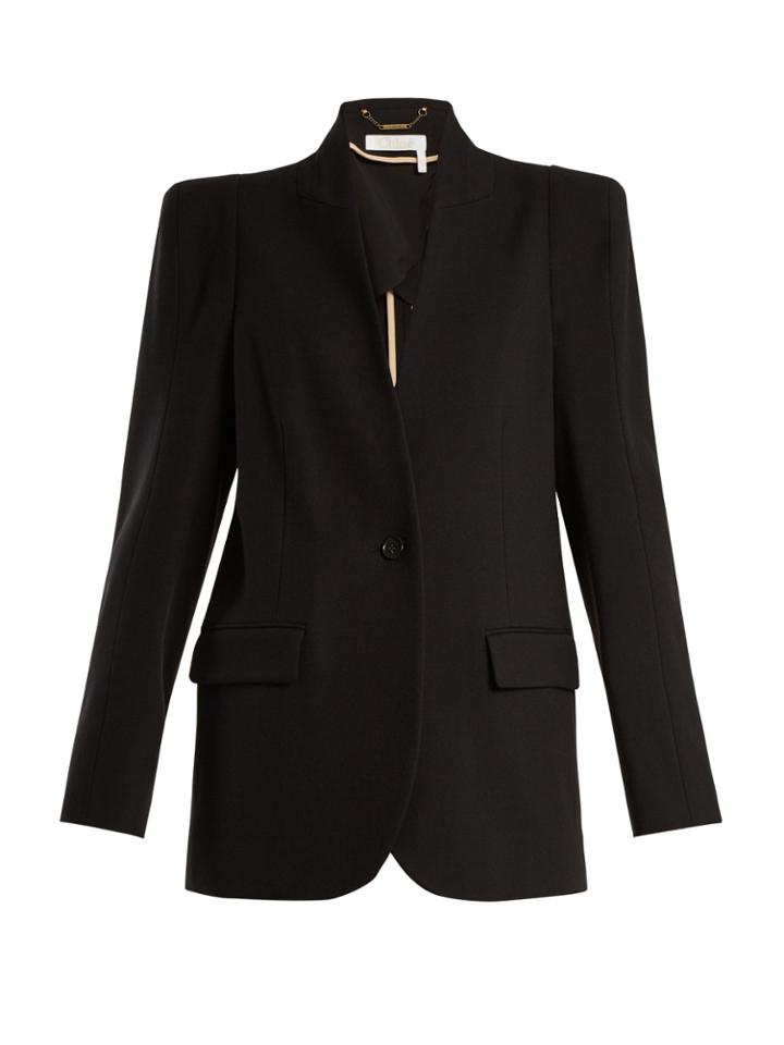 Chloé Single-breasted Stretch-wool Blazer