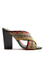 Missoni Cross-strap Block-heel Mules