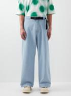 1 Moncler Jw Anderson - Belted Straight-leg Jeans - Mens - Blue