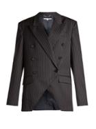 Stella Mccartney Peak-lapel Pinstriped Wool-blend Jacket