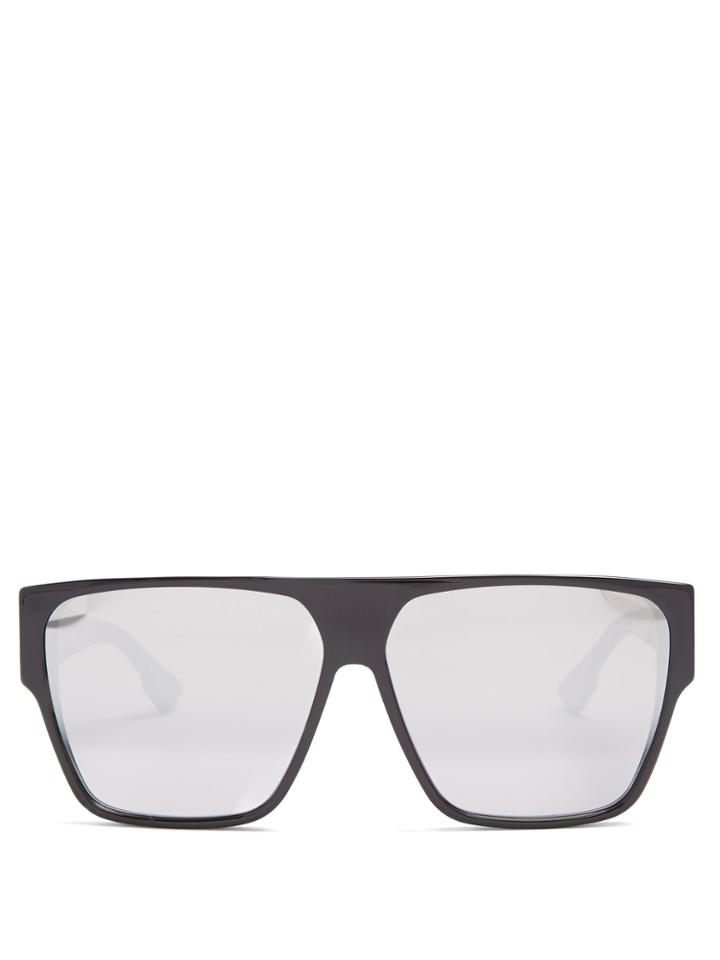 Diorlia Mirrored Square-frame Sunglasses