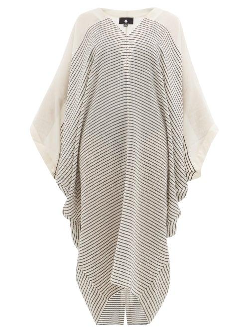 Matchesfashion.com Su Paris - Bahia Striped Cotton-gauze Kaftan - Womens - Cream Stripe