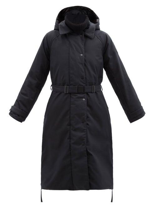 Canada Goose - Rhya Hooded Quilted Down Overcoat - Womens - Black