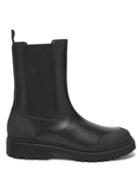 Matchesfashion.com Moncler - Patty Chunky-sole Leather Chelsea Boots - Womens - Black