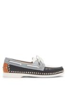 Matchesfashion.com Christian Louboutin - Steckel Stud Embellished Leather Deck Shoes - Mens - Multi