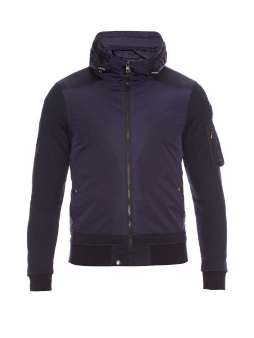 Moncler Contrast Hooded Zip-through Jacket