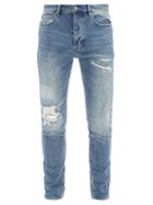 Matchesfashion.com Ksubi - Chitch Distressed Slim-leg Jeans - Mens - Indigo