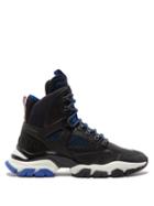 Matchesfashion.com Moncler - Tristan Leather And Mesh Hiking Trainer - Mens - Brown Multi