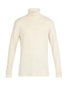 Matchesfashion.com Barena Venezia - Baglio Locky Roll Neck Long Sleeved Cotton T Shirt - Mens - Cream