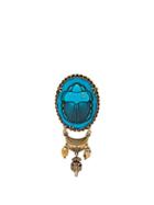 Matchesfashion.com Gucci - Scarab Cameo Brooch - Womens - Blue
