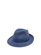 Matchesfashion.com Borsalino - Alessandria Medium Brim Felt Hat - Mens - Blue