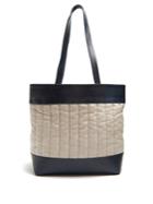 Hecho Barragn Medium Linen And Leather Tote