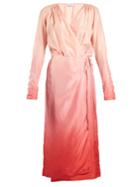 Attico Silk Wrap Dress