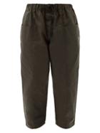 Matchesfashion.com South2 West8 - Belted Cotton-oxford Cargo Trousers - Mens - Dark Brown