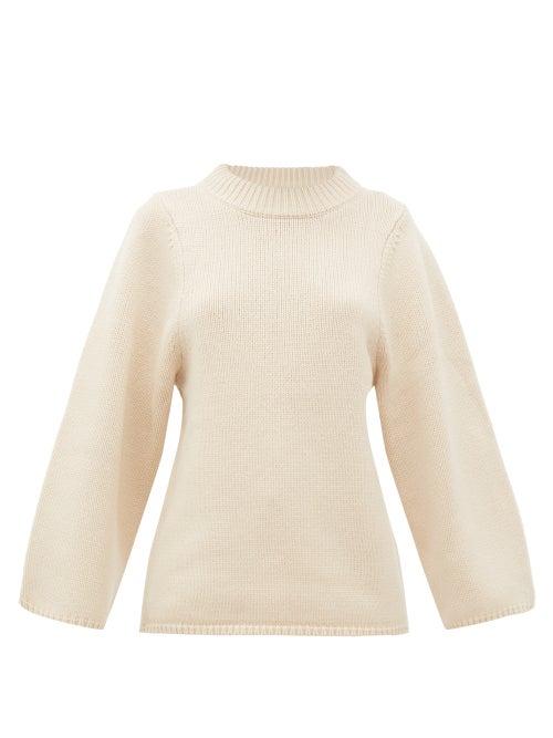 Matchesfashion.com Totme - Pomy Merino-wool Sweater - Womens - Light Pink