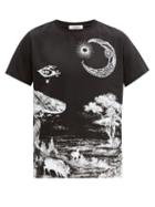 Matchesfashion.com Valentino - Dreamatic-print Cotton-jersey T-shirt - Mens - Black