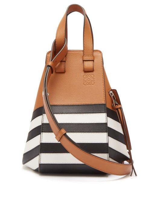 Matchesfashion.com Loewe - Hammock Marine Small Leather Tote Bag - Womens - Tan Multi