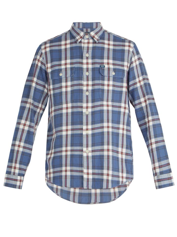 Polo Ralph Lauren Plaid-print Cotton-poplin Shirt