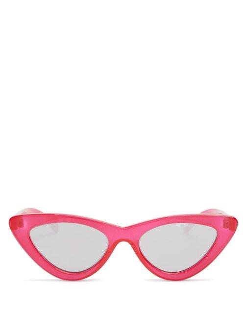 Matchesfashion.com Le Specs - The Last Lolita Cat Eye Sunglasses - Womens - Red