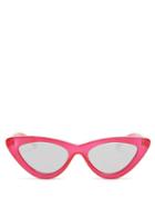 Matchesfashion.com Le Specs - The Last Lolita Cat Eye Sunglasses - Womens - Red