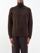 Umit Benan B+ - Roll-neck Cashmere Sweater - Mens - Brown