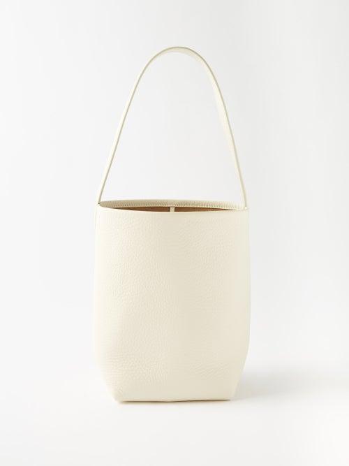 The Row - Park Small Grained-leather Shoulder Bag - Womens - White
