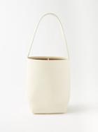 The Row - Park Small Grained-leather Shoulder Bag - Womens - White