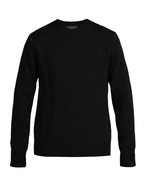 Matchesfashion.com Rag & Bone - Haldon Cashmere Sweater - Mens - Black