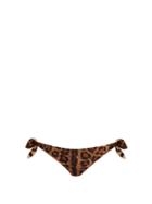 Dolce & Gabbana Leopard-print Side-tie Bikini Briefs