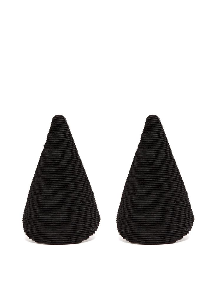Rebecca De Ravenel Aida Triangle Cord Earrings