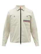 Moncler - Akahito Panelled Cotton-blend Overshirt - Mens - Cream